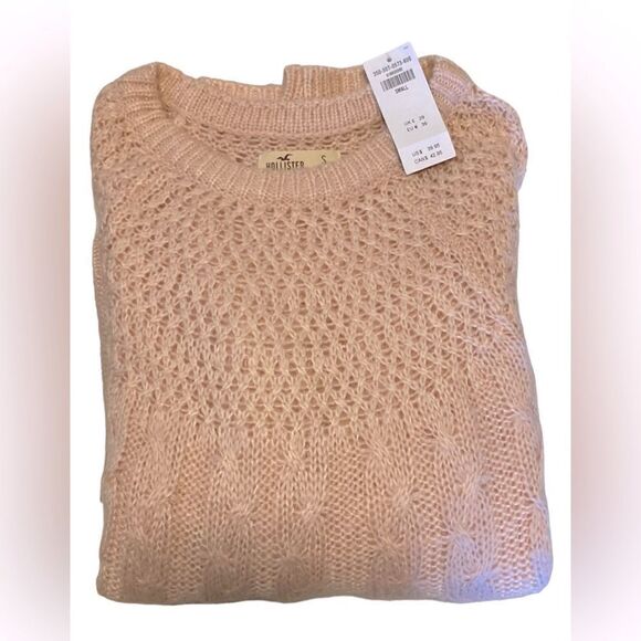 Hollister Pink Knit Sweater Small NWT - Picture 2 of 9